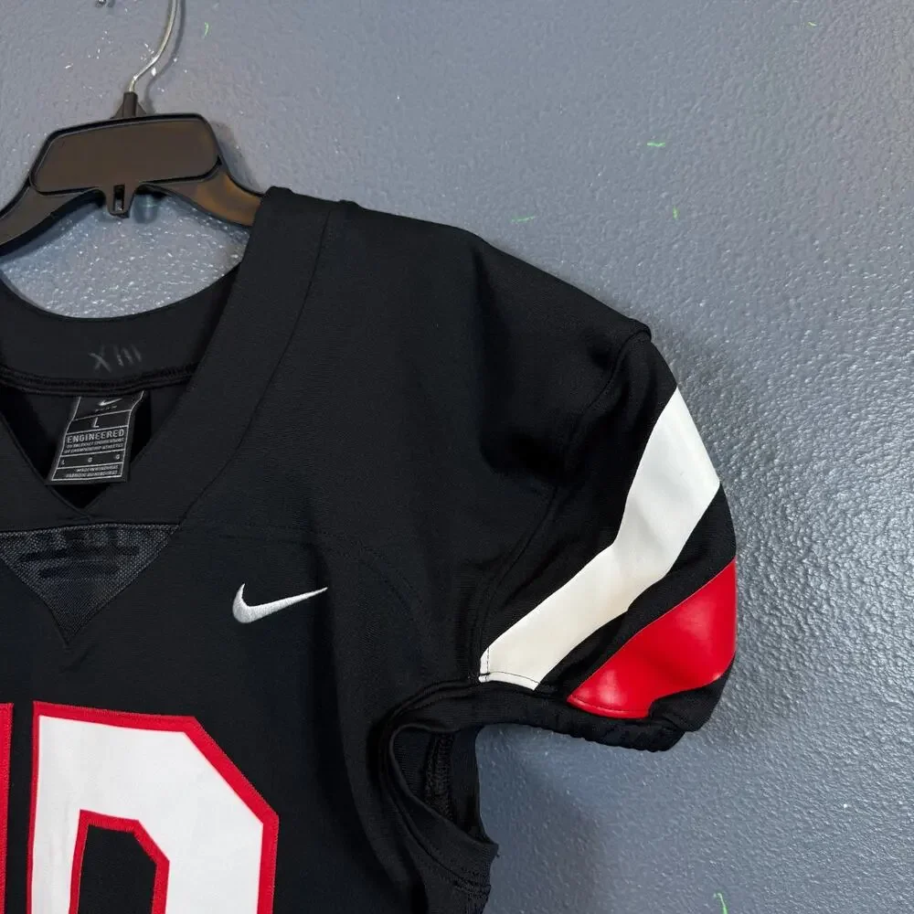 Nike Team Football Pro Mens LARGE #19 black Training Jersey A04794-010